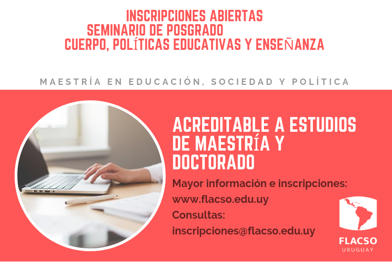 Inscripciones abiertas Seminario Cuerpo, políticas educativas y enseñanza