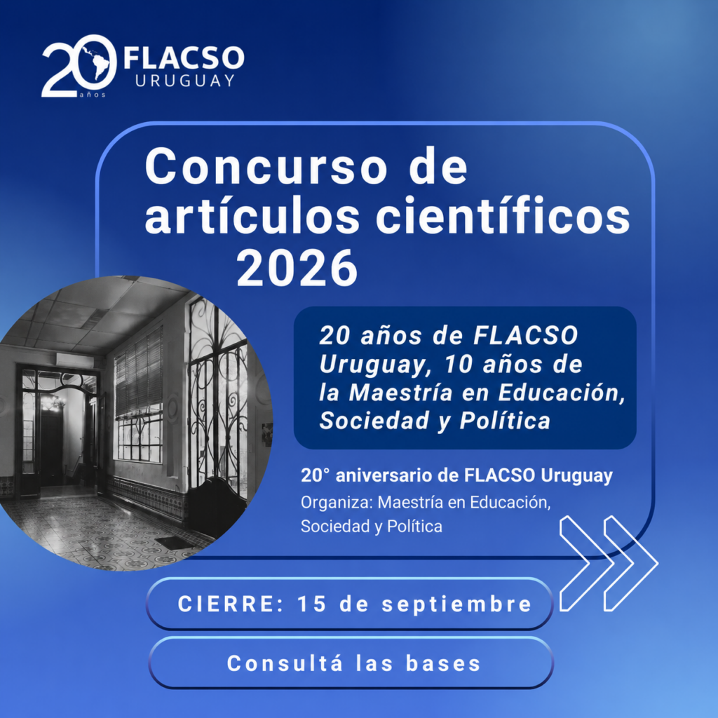 Concurso de artículos científicos 2026: 20 años de FLACSO Uruguay
