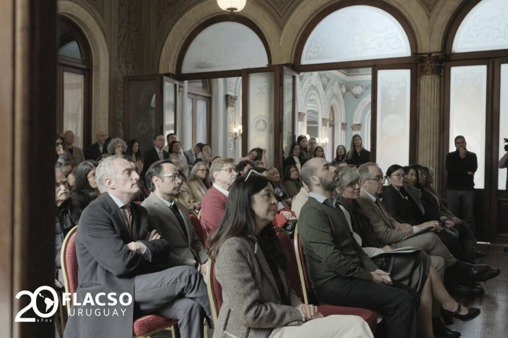 Celebración por los 20 años de FLACSO Uruguay en el Palacio Santos.