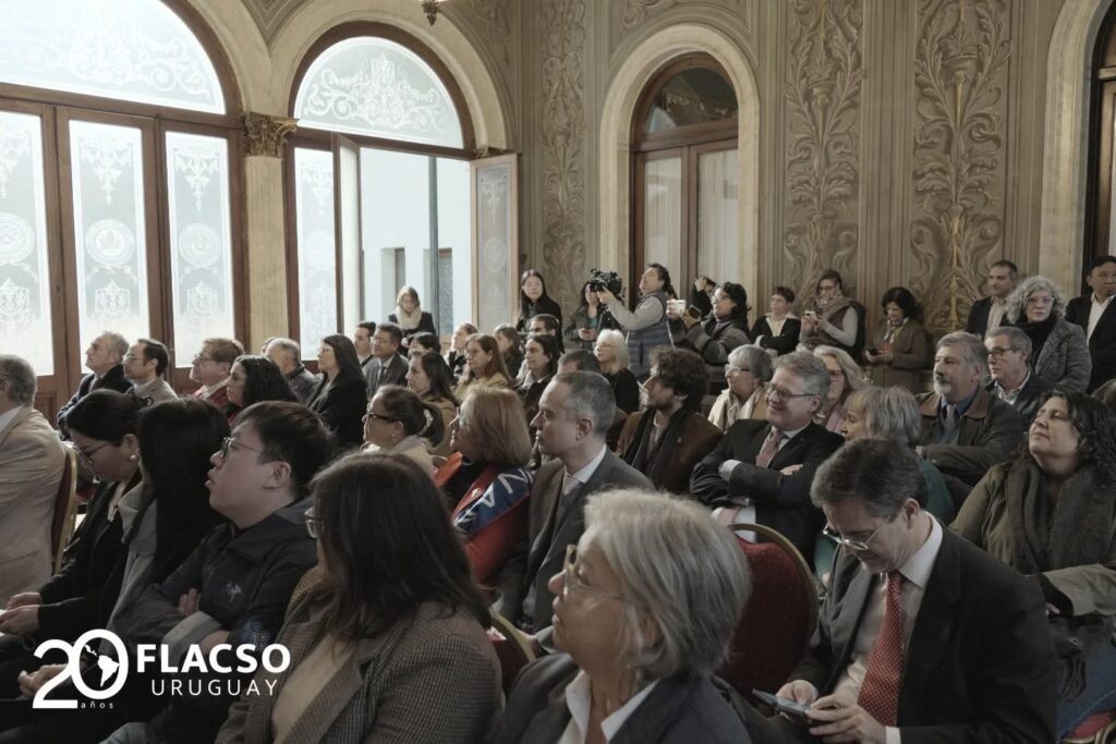 Celebración por los 20 años de FLACSO Uruguay en el Palacio Santos.