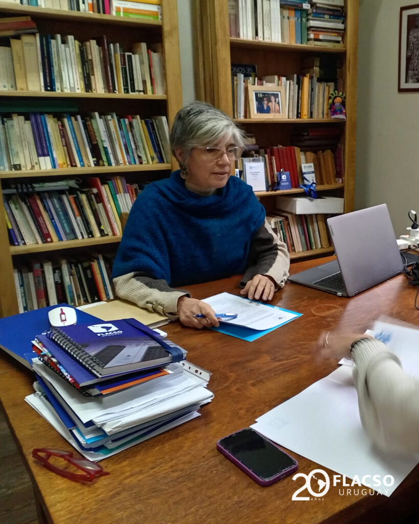 Reunión de trabajo en oficinas de FLACSO Uruguay