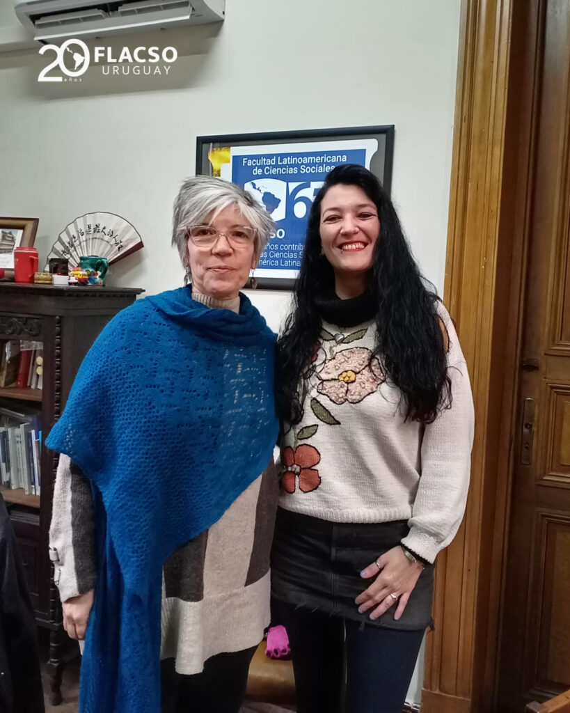 Representantes de FLACSO Uruguay y Antígona Asociación Civil